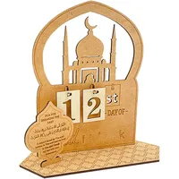 Ramadan Kalender Aus Holz,31 Tage Countdown-Kalender,Ramadan Adventskalender Eid