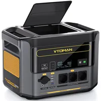 VTOMAN FlashSpeed 1000 Tragbare Powerstation - 828Wh/1000W (Peak 2000W) LiFePO4 Batterie Solar Generator mit Erweiterbare Kapazität, USV-Funktion, für Notstrom, Camping, Stromausfall zu Hause