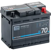 Ective DC 70 AGM Versorgungsbatterie 17,5 x 19 cm