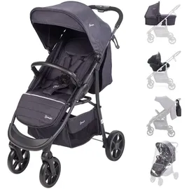 BabyGO 3 in 1 Kinderwagen black