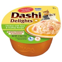INABA Dashi Delights Katzenfutter nass, zarte Stückchen in Sauce