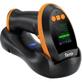 Tera 1D 2D QR Barcode-Scanner mit digitalem Einstellungsbildschirm & Tastenfeld Schnellscan funktioniert mit Bluetooth 2.4G Drahtlos & USB-Kabelverbindung deutsche Anleitung HW0009