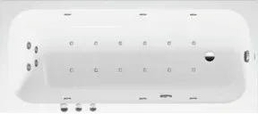 Duravit Whirlwanne Qatego 180x80cm, Combi P, EB-Version, 1 RS, we.
