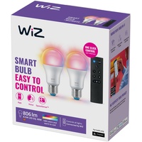 WIZ A60 LED matt WiFi E27 8,5W RGBW Remote