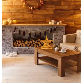 NÄVE LED-Holzstern 29 cm beige