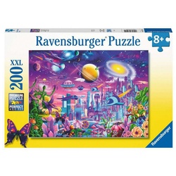 Ravensburger Puzzle Kinderpuzzle Kosmische Stadt, 200 Puzzleteile