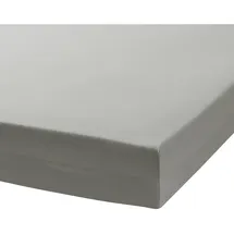 Traumschlaf Spannbettlaken Baumwolle-Jersey 90 x 200 - 100 x 200 cm grau
