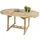 möbelliebling Gartentisch ausziehbar Teak Holz 120 - 170 cm oval BORNEO