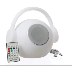 MARELIDA LED Tischleuchte EVE mit Lautsprecher Terrassenleuchte Bluetooth wiederaufladbar