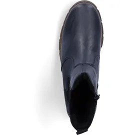Rieker Damen Chelsea Boots Z3561, Frauen Stiefeletten,Booties,halbstiefel,Kurzstiefel,uebergangsschuhe,uebergangsstiefel,blau (14),41 EU