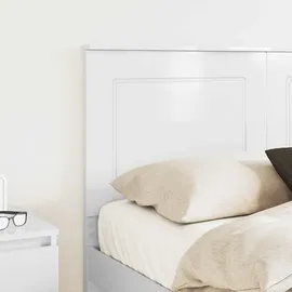 vidaXL Kopfteil Glänzend Weiß 100 cm Holzwerkstoff