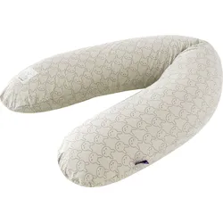 Stillkissen TRÄUMELAND "Hase", grün, B:40cm L:180cm, Bezug: 100% Baumwolle. Füllung: 100% Polyester, Funktionskissen, Stillkissen elastisch