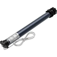Wiltec Rollladenmotor 204 W 30 Nm mit mechanischem Endabschalter und Schutzart IP44 blau