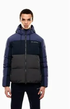 EA7 für Herren. 7M000946_AF13190 Train Athletic Colour Block Colour Block M Puffy navy Jacke (XXL), Lässig, Polyamid, Marine