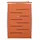 vidaXL Mülltonnenbox für 4 Tonnen 276,5 x 77,5 x 115,5 cm orange
