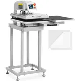MSW Pneumatische Transferpresse 40 x 60 cm Silberfarben