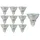 Trango LED-Leuchtmittel MR16030 10W G4 warmweiß 10 St.