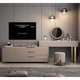 JVmoebel Wohnzimmer Esstisch Modern Holz Design Gold JVmoebel - Gold