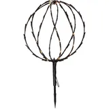Star Trading Gartenstecker LED-Solar 30 x 44 cm Schwarz