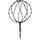 Star Trading Gartenstecker LED-Solar 30 x 44 cm Schwarz