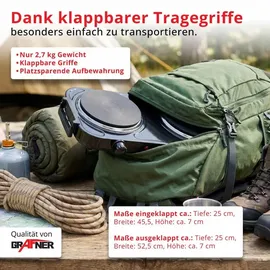 Grafner Doppelkochplatte 2000 Watt 2 Massekochfelder Ø 155 mm stufenlose Temperatureinstellung Schwarz/Weiß