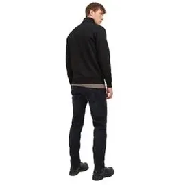 JACK & JONES JJEBRADLEY SWEAT HALF ZIP Herren Schwarz M