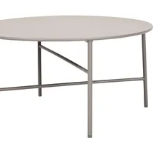 VCM Pesetos Gartentisch Ø 70 x 72 cm Grau