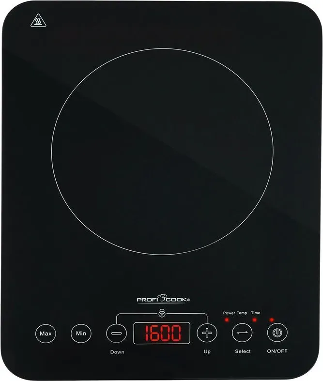 ProfiCook® Induktions-Einzelkochplatte | Schnelle Erhitzung durch Induktion | ECO-Save | Sensor Touch | Kochfeld mit 10 Leistungsstufen | Timer | Herdplatte mit Überhitzungsschutz | PC-EKI 1062