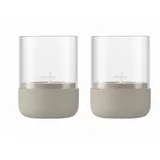 BLOMUS Windlicht Calma 2tlg. Beton Braun