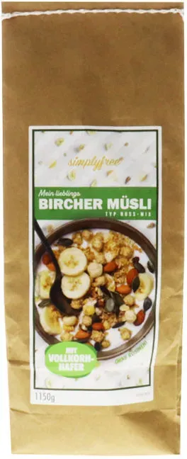 simplyfree Original Bircher-Müsli Nuss-Mix