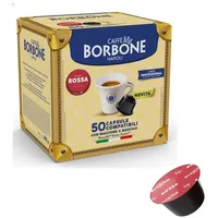 Caffè Borbone Kompatibel Nescafé Dolce Gusto 50 Kapseln Mischung Rossa