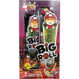 Tao Kae Noi Big Roll Grilled Seaweed BBQ Sauce, gegrillter Seetang, gegrillter Algensnack mit BBQ Flavour, 9 Snackrolls a 3 g, 27 g