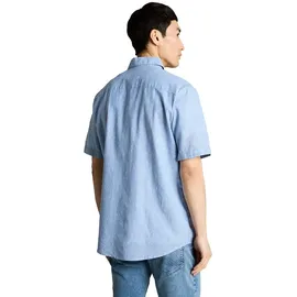 Tom Tailor Kurzarmhemd Bleeched Blue Chambray XXL