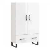 vidaXL Highboard Hochglanz-Weiß 69,5x31x115 cm Holzwerkstoff 69,5x115cm (82826)
