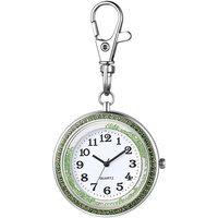 Avaner Taschenuhr Schlüsselanhänger Uhr Edelstahl Revers Uhr mit Schlüsselring, Rucksack Gürtel Fob Uhr, Clip on Schlüsselschnalle Taschenuhren für Damen und Herren