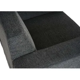 Mendler Relaxsessel Lyon Stoff/Textil 82 x 76 x 0 cm anthrazit-grau mit Rollen