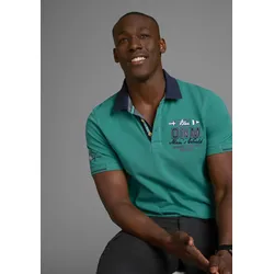 Poloshirt, Kurzarm, mit Polokragen, für sportliche Aktivitäten, Gr. 4XL (68/70), smaragd-grün, , 627230-4XL
