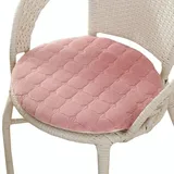 uyeoco Stuhlkissen rund, 40/45/35/30/50cm rutschfeste Rundes Stuhlauflage Sitzkissen Stuhlpolster, für Außen Oder Innen,Garten, Büro, Esszimmerstühle(Peach,35cm/13.8in)