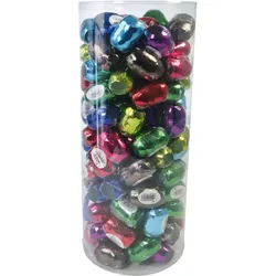 Clairefontaine Maxi Kristallbox mit 120 Spulen Geschenkband 10mx7mm metallic - Sortierung 211327C