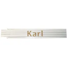 Heka Zollstock Karl 2 m, weiß