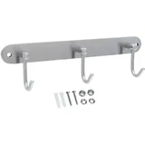 Intirilife Garderobenleiste Modell C Silber