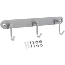 Intirilife Garderobenleiste Modell C Silber