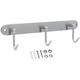 Intirilife Garderobenleiste Modell C Silber