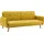 SalesFever Sofa 3-Sitzer - Strukturstoff fein gelb 368640