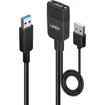 Lindy USB-A 35 m Schwarz