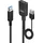 Lindy USB-A 35 m Schwarz