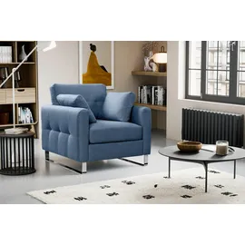 MID.YOU 1,5-Sitzer-Sofa Hera Dunkelblau