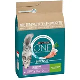 Purina ONE Bifensis Sensitive Trockenfutter Katzen mit Truthahn & Reis 2,8kg