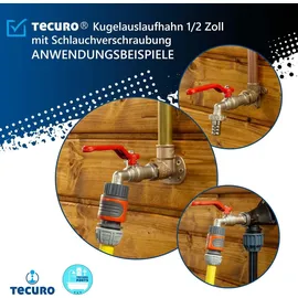 tecuro Kugelauslaufventil 1/2 Zoll Absperrventil