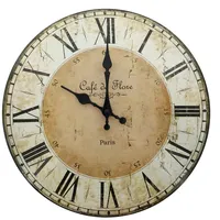 Frank Flechtwaren Wanduhr Wanduhr Café de Flore Paris Metall